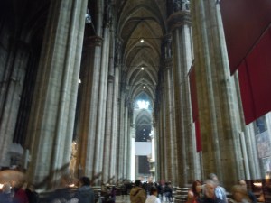 Inside the Cathedral of Milan