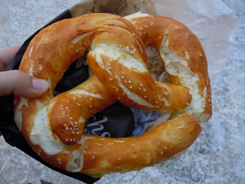 My first pretzel fix in over 4 long months. God bless the German influence