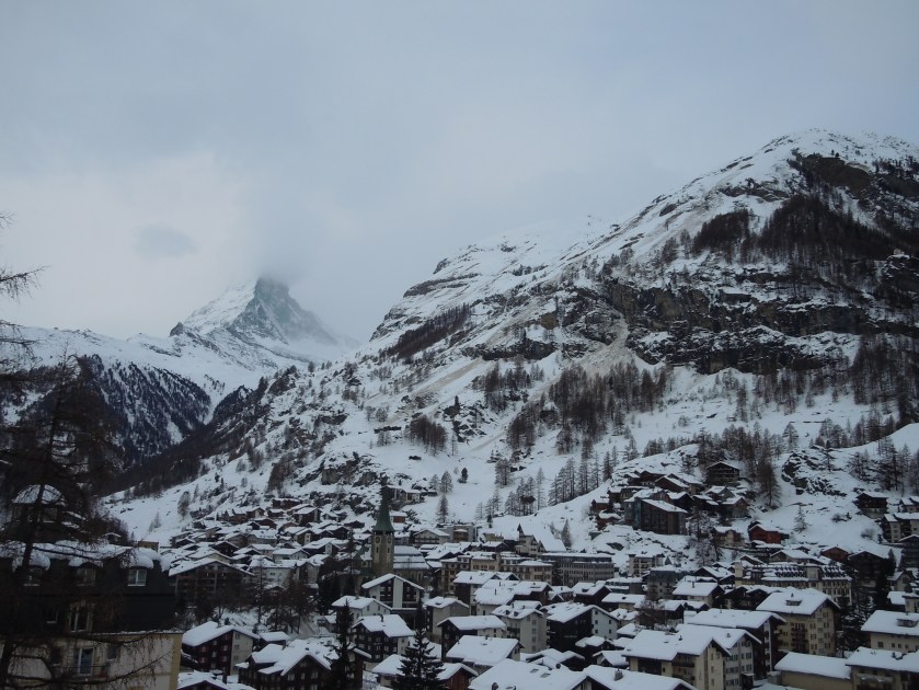 The mountains around our hostel