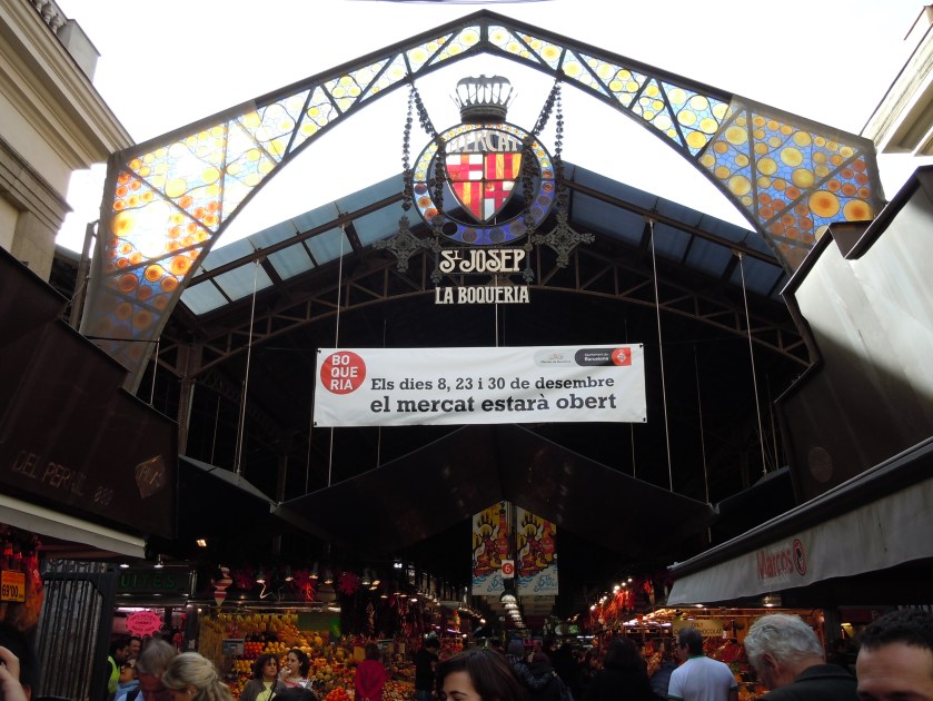 The large open-air market, St Josep, La Boqueria