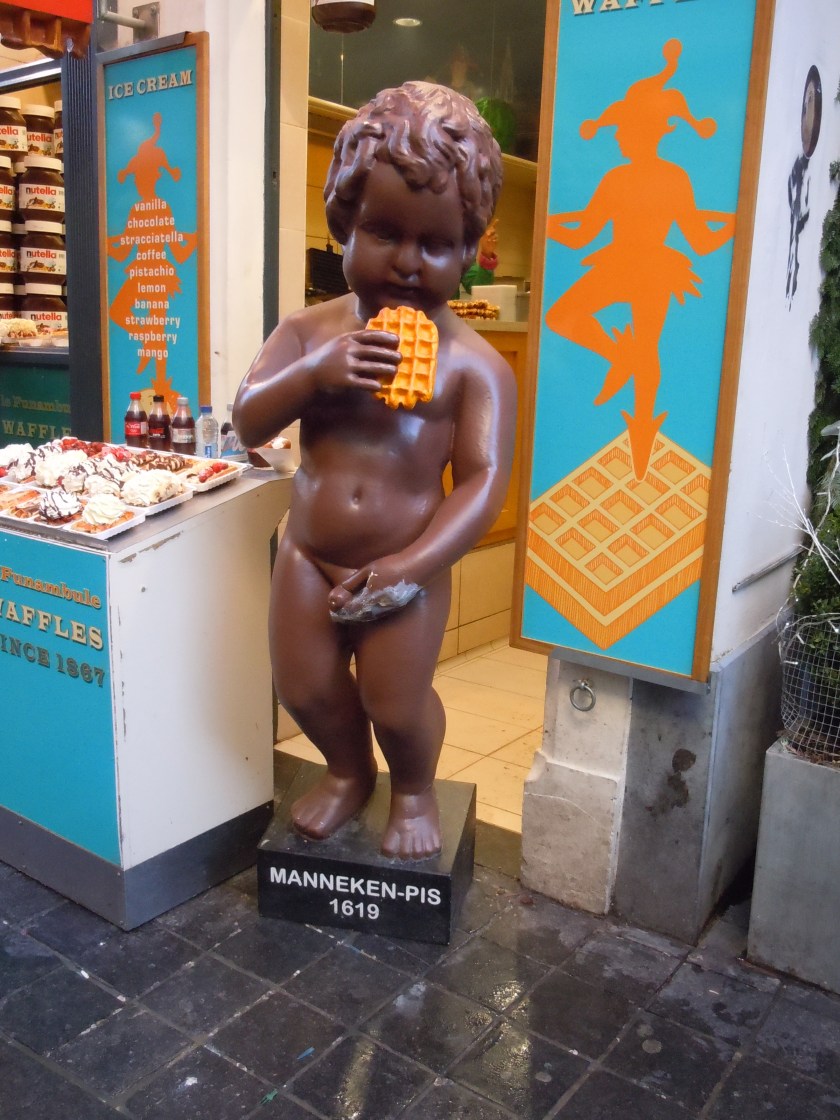 An example of some of the Mannkens that we saw all over the city.