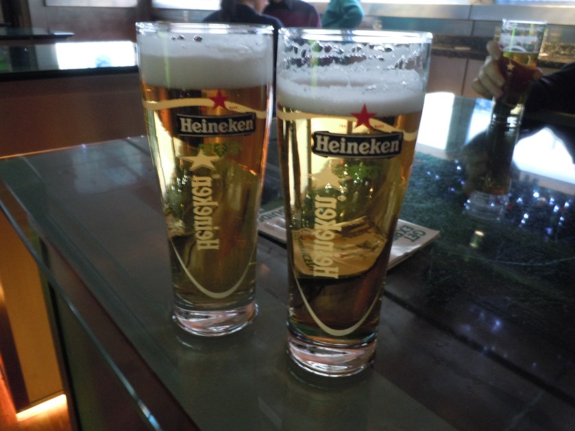 The only proper was to finish a Heineken tour